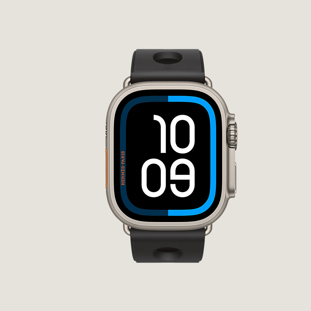 Ultra 4 case & Band Apple Watch Hermès Single Tour 49 mm Scub'H